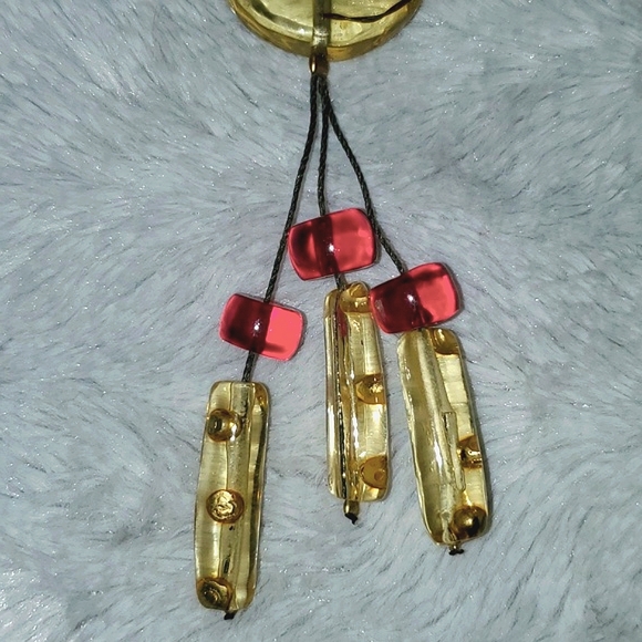 Art to Wear Wire and Bead Pendant - Picture 3 of 8